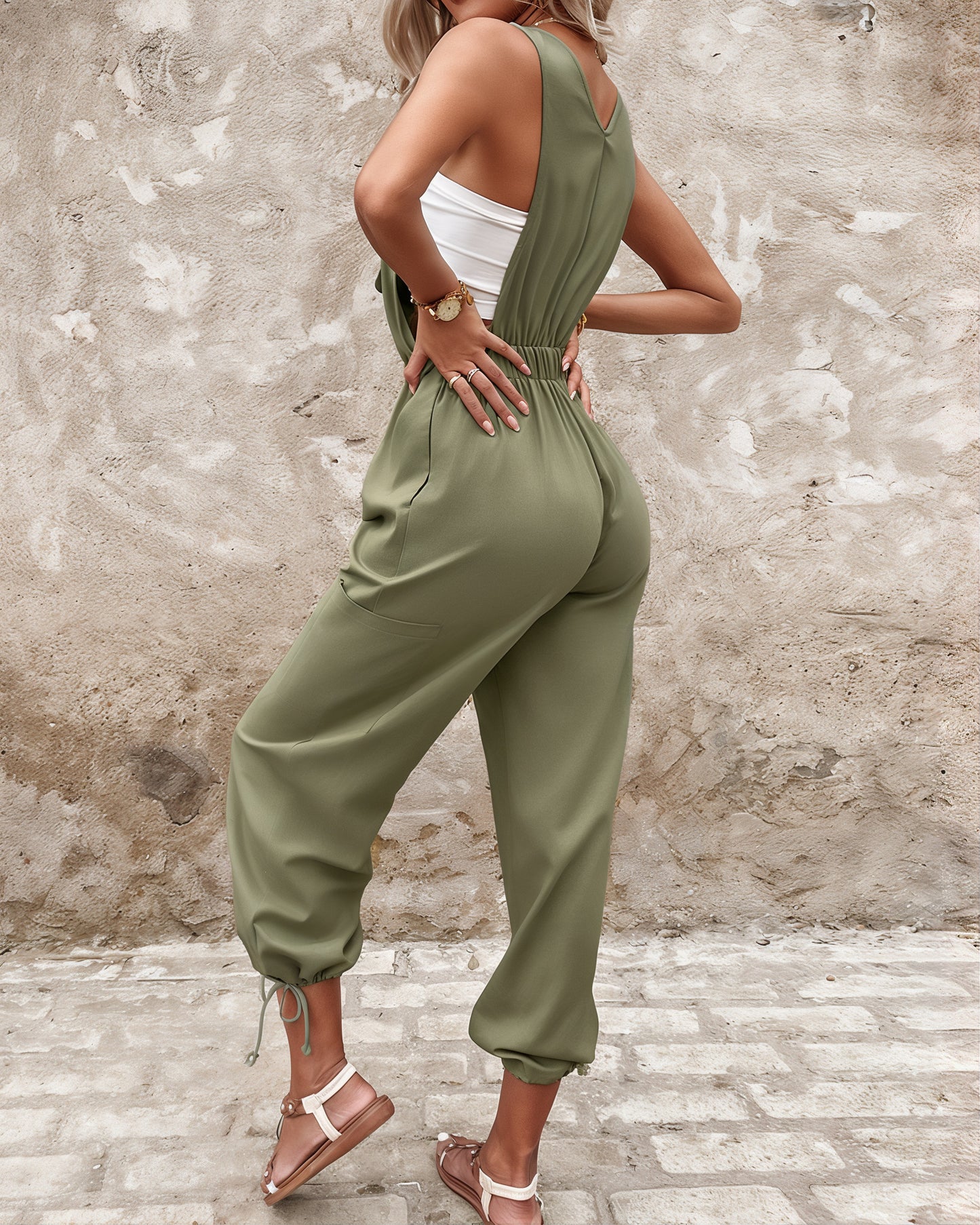 Cotton-Linen Jumpsuit